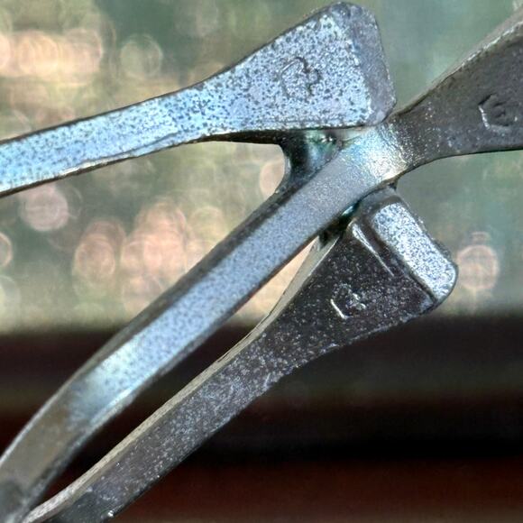 Vintage Brutalist Nail Art Sculpture Tennis Player Metal Figurine, Made in Spain - Picture 4 of 14